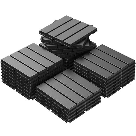 Goovilla27 Sq Ft Plastic Interlocking Deck Tiles 27pcs Waterproof Patio ...