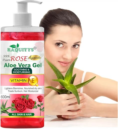 RAQUITYS Face Gel Aloevera Rose (600ml) : Amazon.in: Beauty