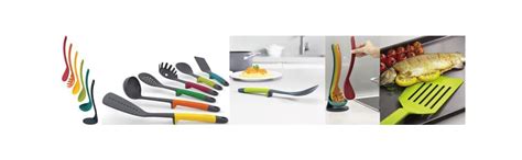 Buy Joseph Joseph Compact Nesting Nylon Kitchen Utensil Set, 5-Pieces ...