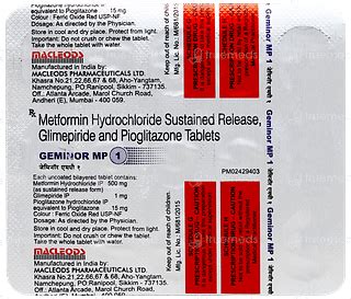 Geminor Mp 1 Tablet 15: Uses, Side Effects, Price & Substitutes