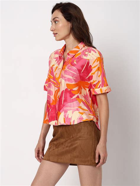 Pink Printed Shirt