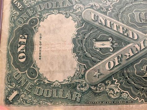 1917 One Dollar Bill, Red Seal, Serial No: T3589609A Speelman & White ...