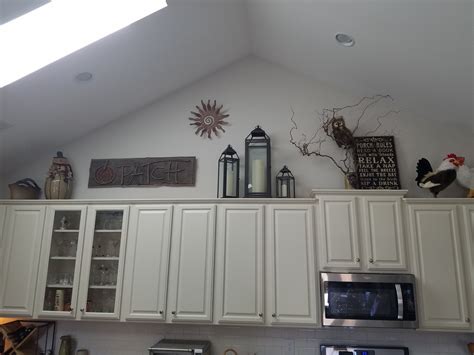 Kitchen decor | Above kitchen cabinets, Decorating above kitchen ...