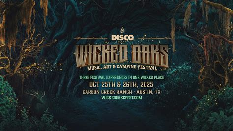 Tickets & Camping - Wicked Oaks Festival 2025