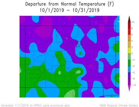 October Weather Review Across Southern Colorado