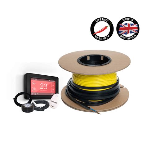 Thermowire Underfloor Heating System Kits Including Black Dual Thermos