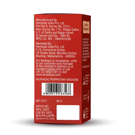 Buy DR. VAIDYA'S SHUDDHA ASHWAGANDHA TABLET 60S P3 Online & Get Upto 60 ...