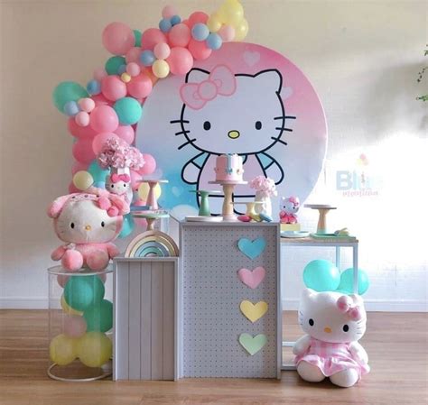 Decor hello kitty | Decoração da hello kitty, Aniversário hello kitty ...
