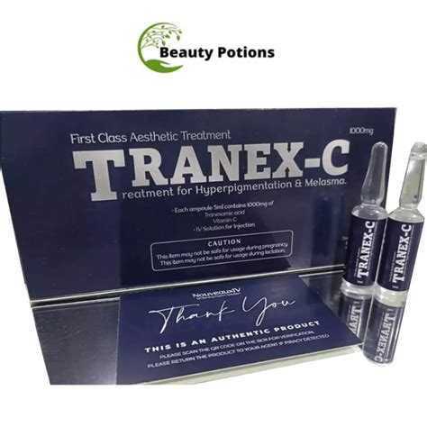 Nouveaux IV TRANEX-C Tranexamic Acid 1000mg Injection - 10 Ampoules