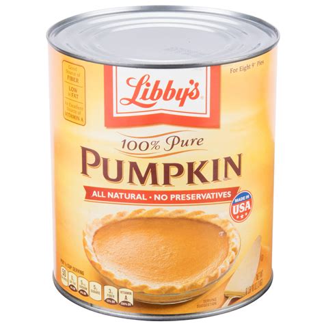 Libby's 100% Pure Canned Pumpkin #10 Can