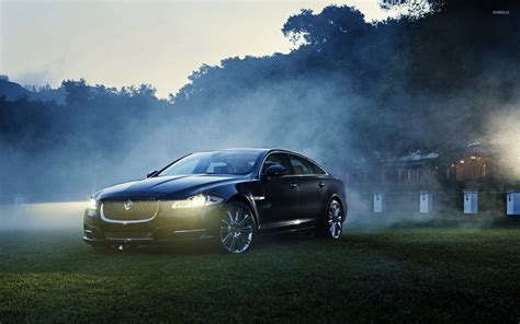 2012 Jaguar XJ near a foggy forest wallpaper - Car wallpapers - #51857