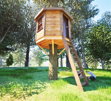 Image result for Tree House Octagonal Building