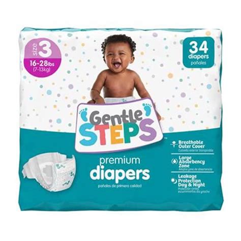 Buy Gentle Steps Premium Diapers, Size 3 - 36 ct from Dollar General ...