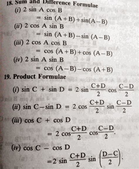 Image result for Mathematics Trigonometry Formulas