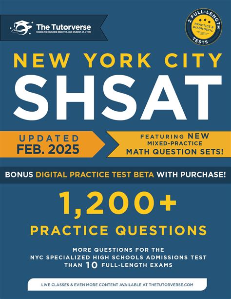 Digital SHSAT Diagnostic Test A & Practice Test B - The Tutorverse