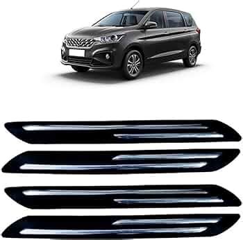Double Chrome Line Car Front and Rear Bumper Guard Protector (Set of ...