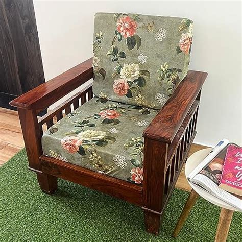 LAZI Wine (Pack of 6) 200GSM Sofa Seat Cover for Wooden Sofa Cushion ...