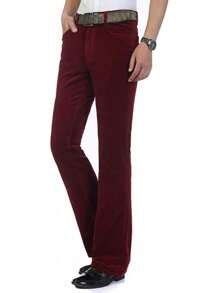 Men Corduroy Bell Bottom Flares Pants Slim Fit 60s 70s Vintage Bootcut ...