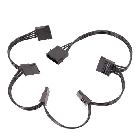CALANDIS™ SATA Splitter Power Cable Hard Drive Adapter 1 Male to 5 ...