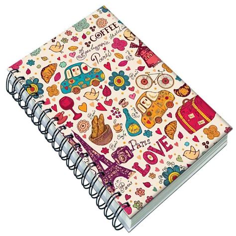 AccuPrints Wiro Binding A5 Note Book Ruled 200 Pages (Multicolor ...