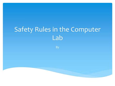 Computer Lab Safety Procedures 的图像结果