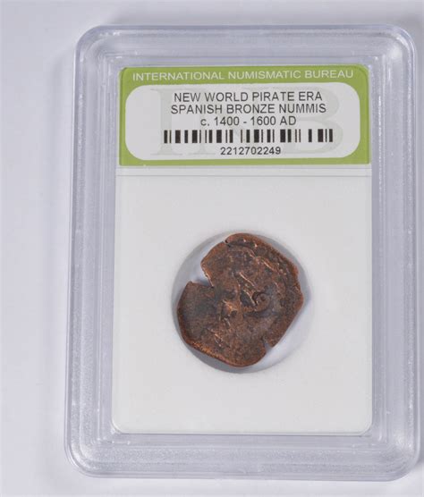Authentic - PIRATE TREASURE - Spanish Bronze Nummis Circ 1400-1060 AD ...