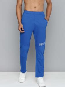 HRX by Hrithik Roshan Solid Men Blue Track Pants - Buy HRX by Hrithik ...