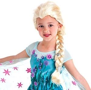 Disney Frozen Silver Snowflakes Elsa Wig Exclusive Dress Up Toy ...