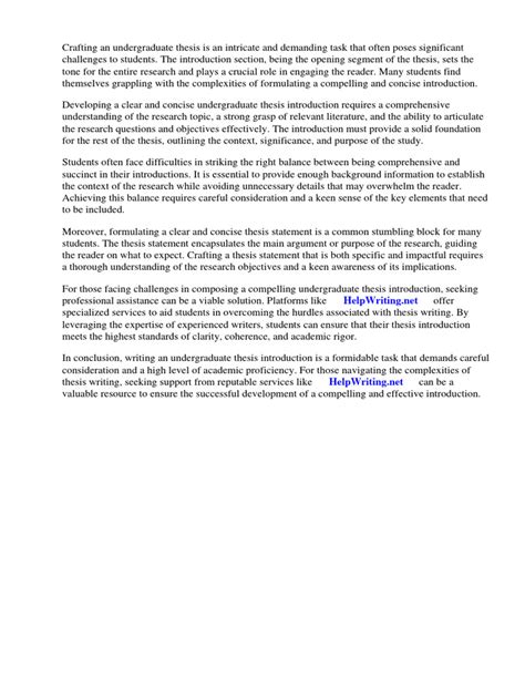 Image result for Thesis Paper Introduction Examples