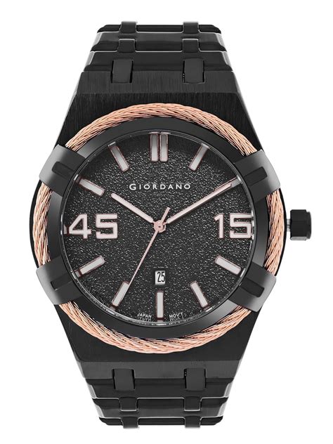 Buy Giordano Wrist Watch for Men Stylish Stainless Steel Strap | 3 Hand ...