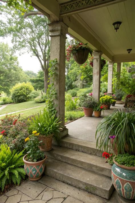 17+ Stylish Concrete Porch Floor Ideas - Garden.eco