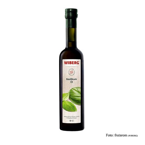 Olio al basilico Wiberg, spremuto a freddo, olio extra vergine di oliva ...