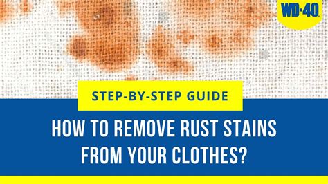 Can White Vinegar Remove Rust Stains From Clothes at Jeremy Shields blog