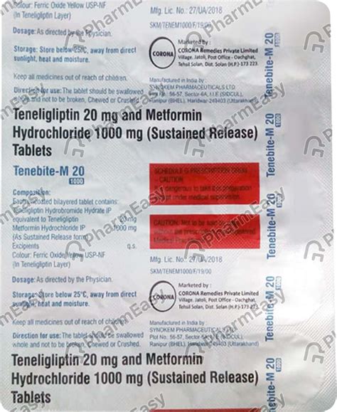 Tenglipt M Forte Strip Of 10 Tablets: Uses, Side Effects, Price ...