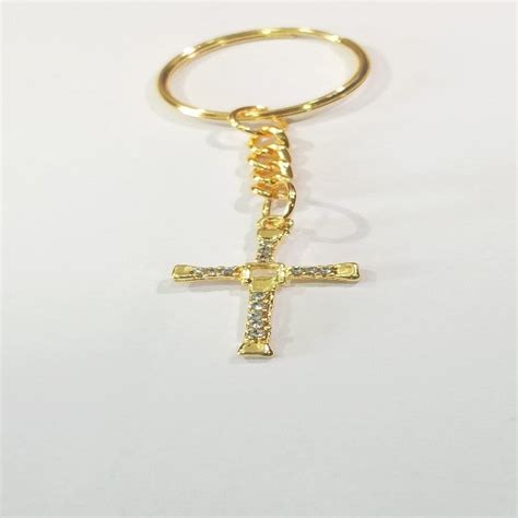 Infinity Cross Symbol Key Chains with Crystals for Women