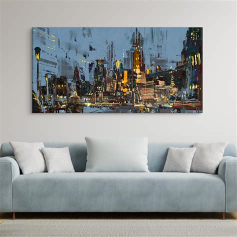 Large Abstract Wall Art Painting. Framed Canvas Paintings for Living ...