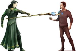 Iron Man And Loki 12 x 18 Wall Poster Photographic Paper - Abstract ...