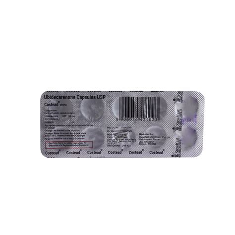 Costead 100 mg Capsule 10's Price, Uses, Side Effects, Composition ...