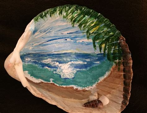 Beach shell | Painted rocks, Painting, Art