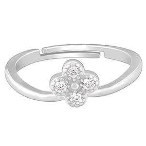 GIVA 925 Silver Floral Muse Ring, Adjustable | Gifts for Women and ...