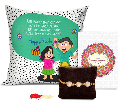 Buy TIED RIBBONS Rakhi Gift for Brother - Peacock Rakhi for Bhaiya Men ...