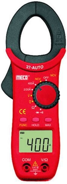 MECO Instruments 27 Auto BL 400A AC Auto Ranging 3 Digit Temp Clamp ...