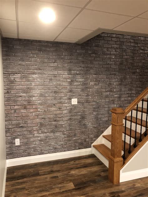 Brian's Brick Veneer Staircase Accent Wall - GenStone
