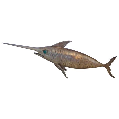 Silver Plate Spanish Articulated Swordfish at 1stDibs | swordfish skull ...