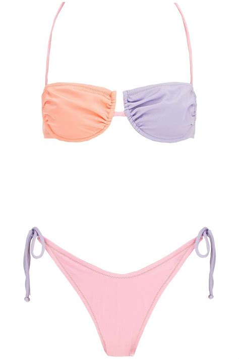 REINA OLGA penny color-block bikini set Multicolor Reina Olga