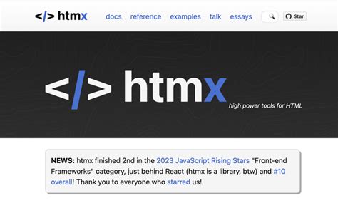 HTMLX Tutorial 的图像结果