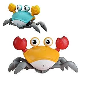 Buy NEEYATI Musical Crawling Crab Toys for Kids with Music Induction ...