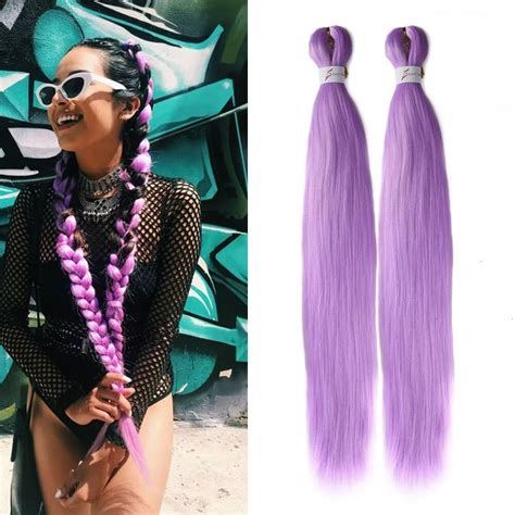 CANELIA Pre stretched Braiding Hair 26 Inch Light Purple India | Ubuy