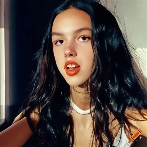 Olivia rodrigo getting her long, straight hair cut short by a stylist ...