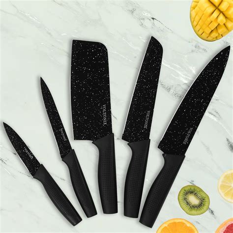 Voltonix Kitchen Knife Set Dishwasher Safe, Sharp Stainless Steel Knife ...